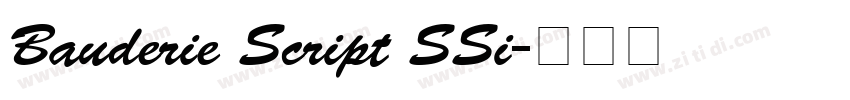 Bauderie Script SSi字体转换
